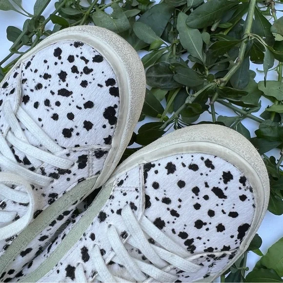 Madewell Unisex White Multi Splatter-Painted Calf Hair Sidewalk Low-Top Sneakers - Picture 5 of 10